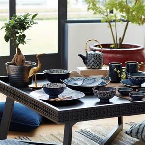 Mikasa Satori Indigo Blue Miso Seigaiha Wave Serve Bowl 11.5cm